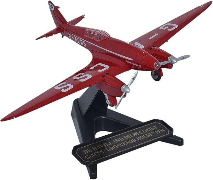 OXFORD DIECAST DH.88 COMET GROSVENOR HOUSE REG: G-ACSS