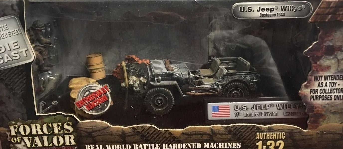 FORCES OF VALOR WILLYS JEEP U.S.ARMY NORMANDY FRANCE D-DAY JUNE 6TH 1944