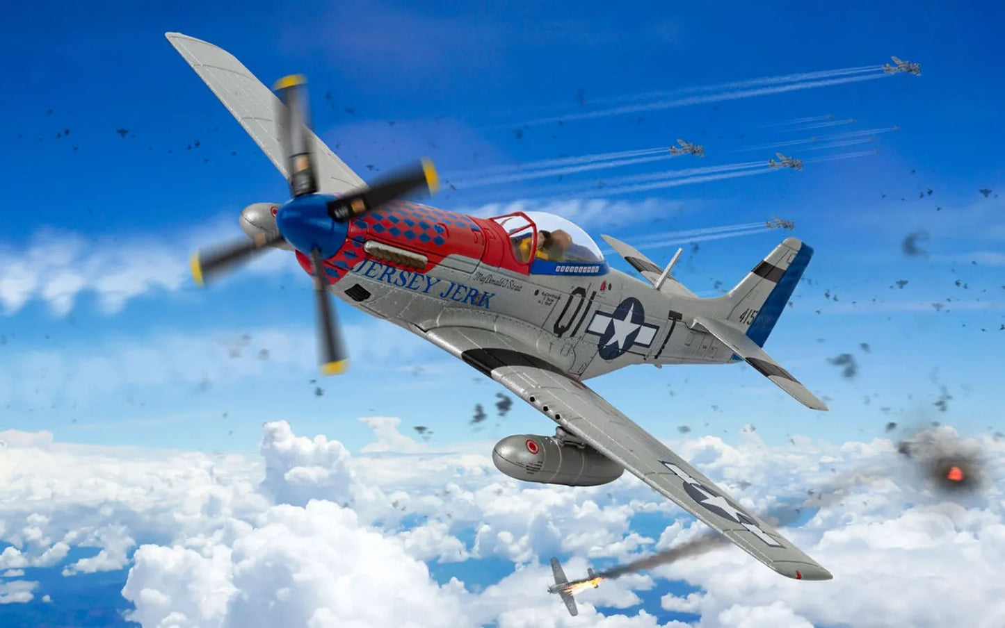 CORGI P-51D MUSTANG "JERSEY JERK" 356TH USAAF MAJOR DONALD STRAIT 1945
