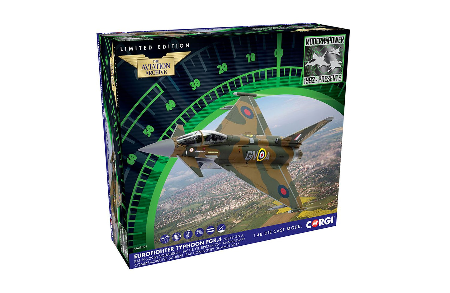 CORGI TYPHOON FGR.4 RAF NO 29 (R) SQUADRON BATTLE OF BRITAIN 75TH ANNIVERSARY 2015