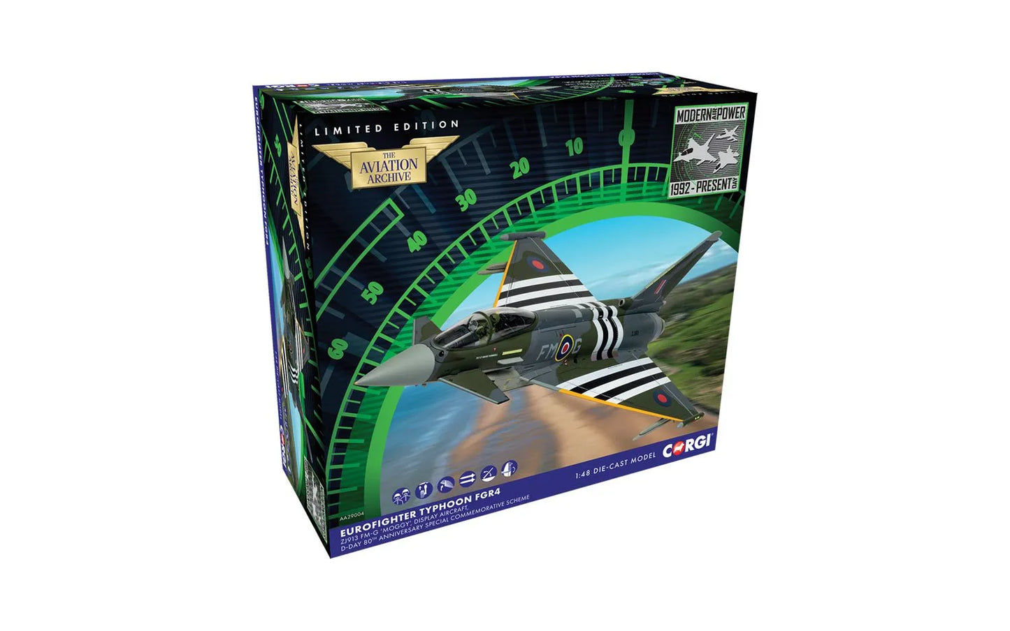 CORGI TYPHOON FGR4 "MOGGY" RAF NO.29 SQN "2024 D-DAY ANNIVERSARY"