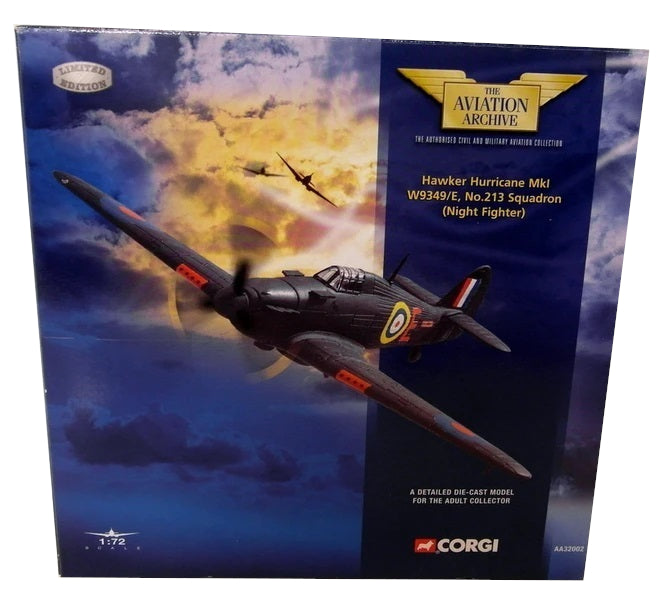 CORGI HURRICANE MK.I W9349/E RAF No.213 SQUADRON (NIGHT FIGHTER)