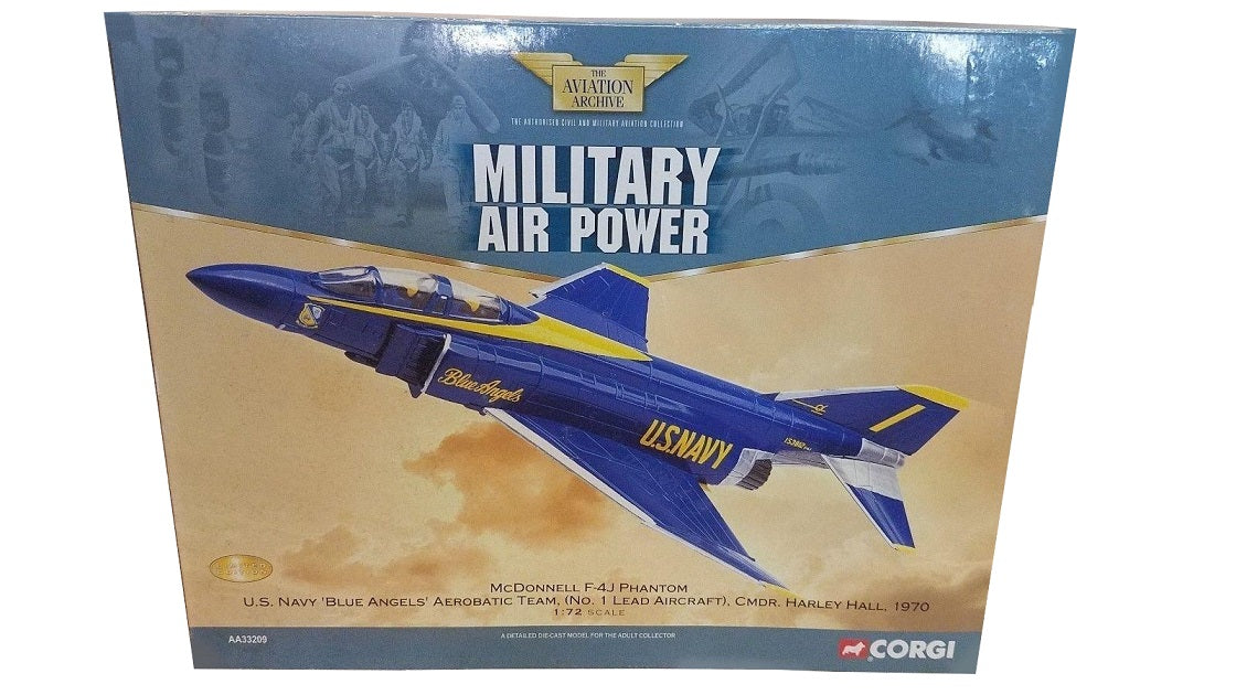 CORGI F-4J PHANTOM II USN BLUE ANGELS NO.1 HARLEY HALL 1970