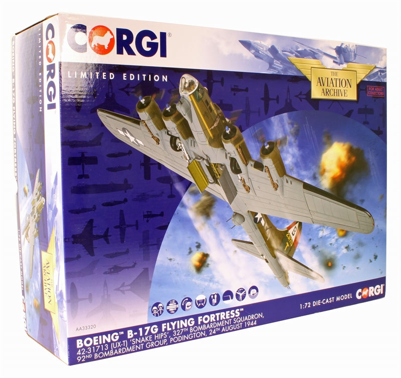 CORGI B-17G FLYING FORTRESS SNAKE HIPS