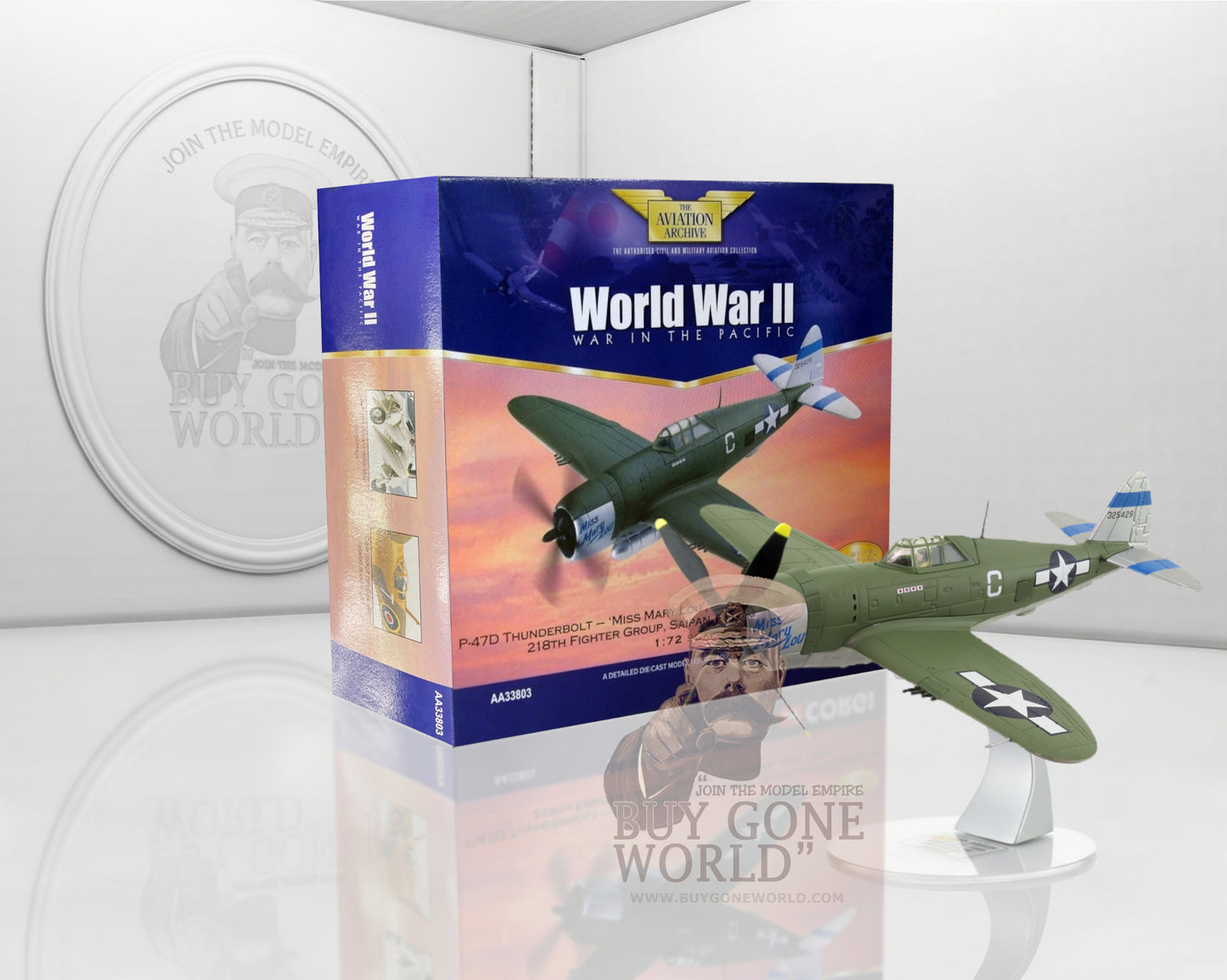 CORGI P-47D THUNDERBOLT USAAF 218TH FG "MISS MARY LOU" 1944