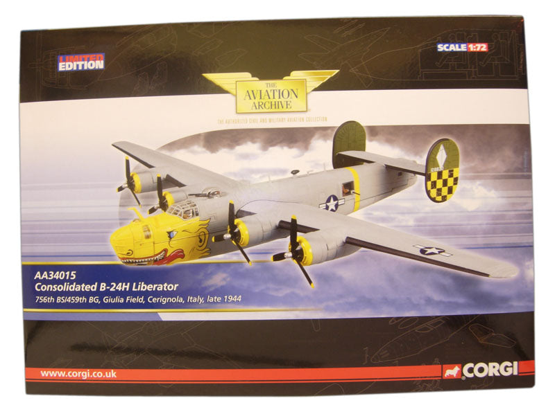 CORGI B-24H LIBERATOR USAAF 459TH BG 756TH BS 41-28832 GIULIA FIELD ITALY 1944