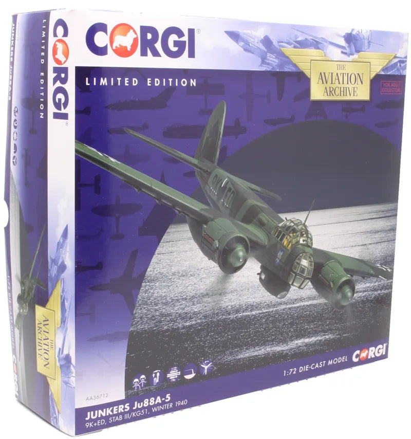 CORGI JUNKERS JU 88A-5 9K+ED WINTER 1940