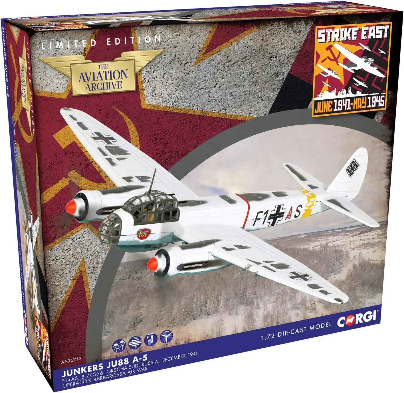 CORGI JU88 A-5 LUFTWAFFE "OPERATION BARBAROSSA" RUSSIA DECEMBER 1941