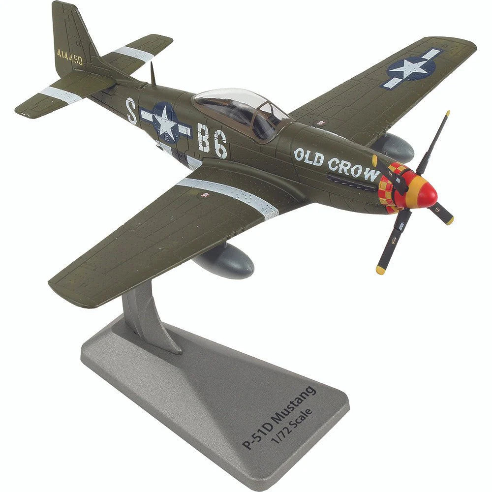 AIR FORCE ONE P-51 MUSTANG USAAF "OLD CROW" 414450 WITH STAND