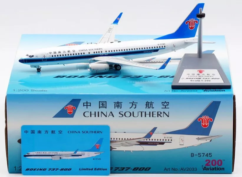 AVIATION 200 CHINA SOUTHERN AIRLINES BOEING 737-81B REG: B-5745