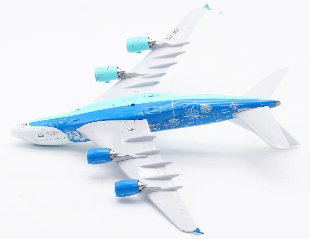 AVIATION 400 A380-841 HI FLY "NOT TOO LATE FOR CORAL REEFS" (DETACHABLE GEAR) REG: 9H-MIP