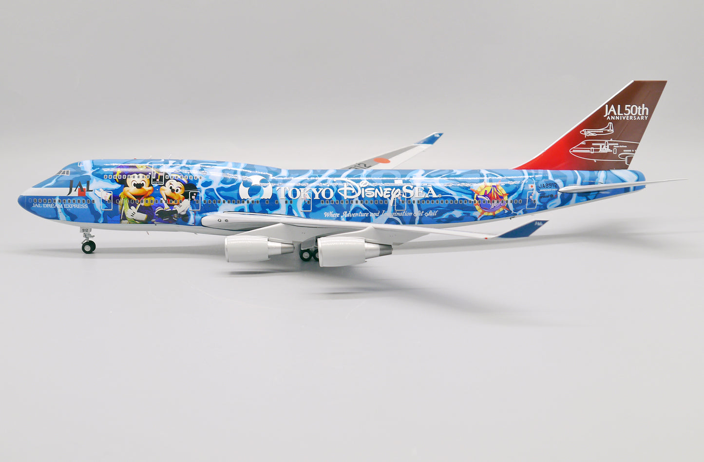 JC WINGS B747-400 JAL TOKYO DISNEY SEA LIVERY REG: JA8912