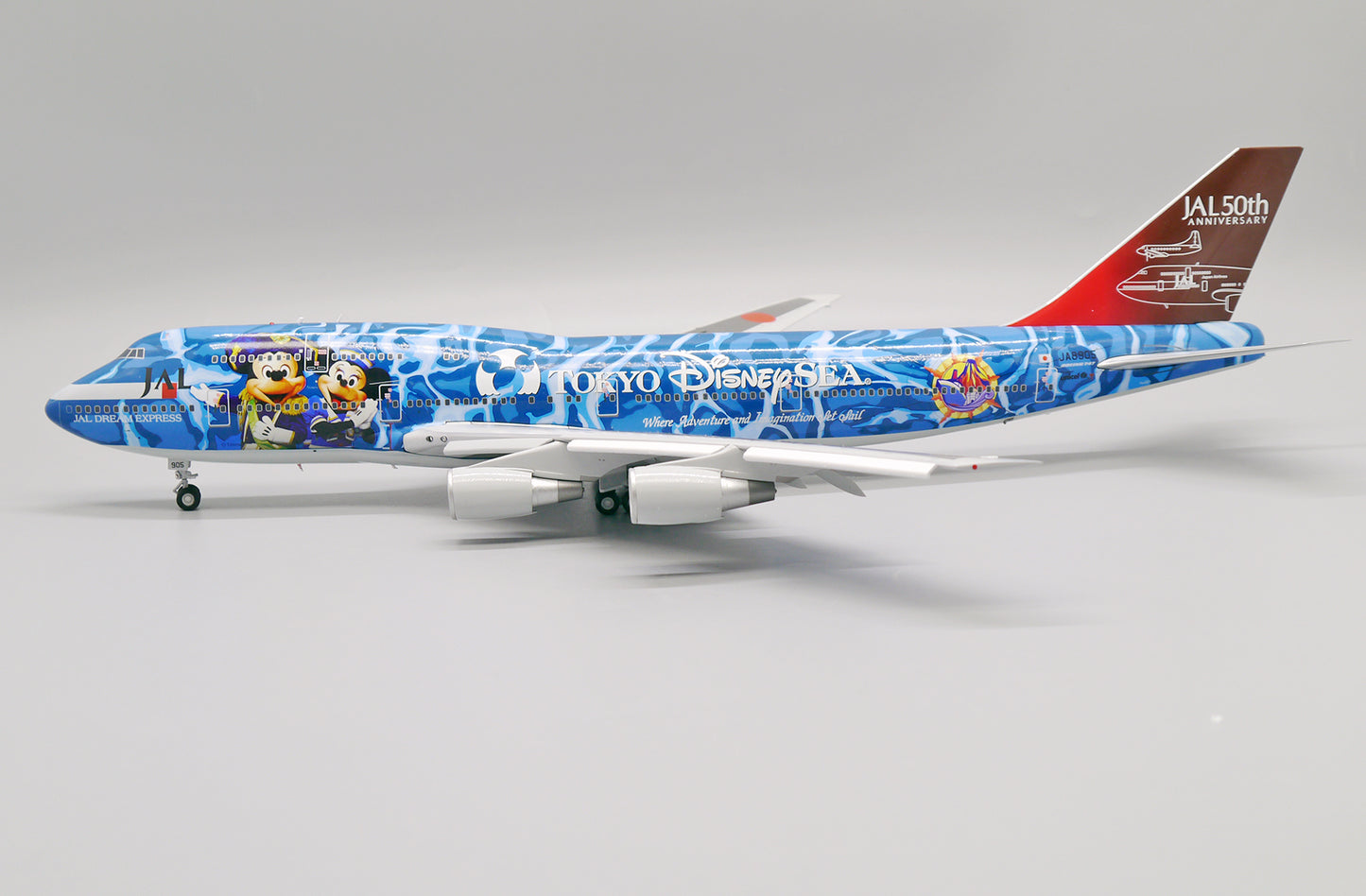 JC WINGS B747-400D JAPAN AIRLINES "TOKYO DISNEY SEA" (FLAPS DOWN) REG: JA8905
