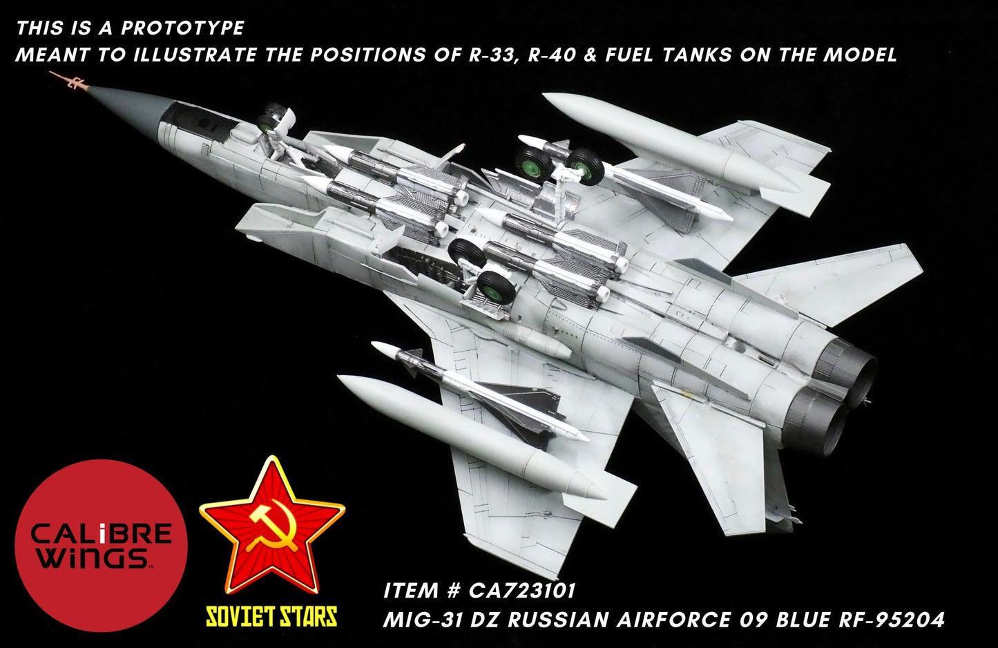 CALIBRE WINGS MIG-31 DZ RUSSIAN AIR FORCE BLUE 09