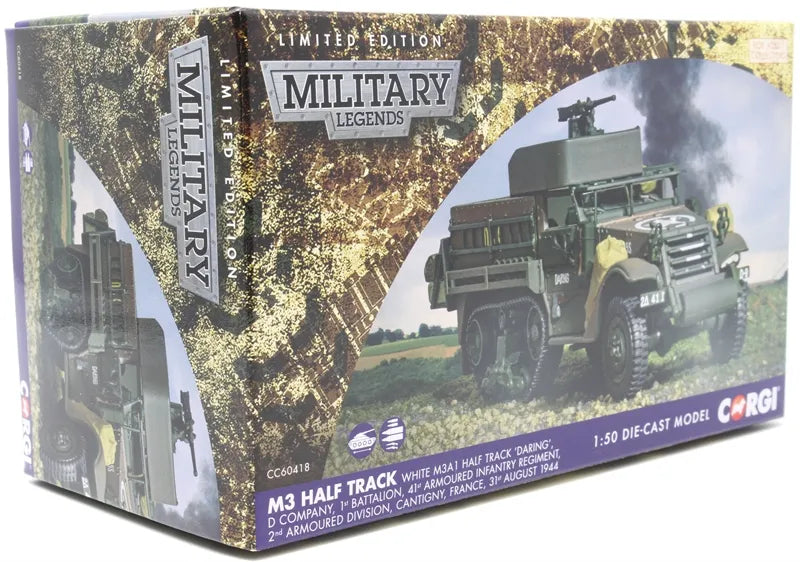 CORGI WHITE M3A1 HALF TRACK