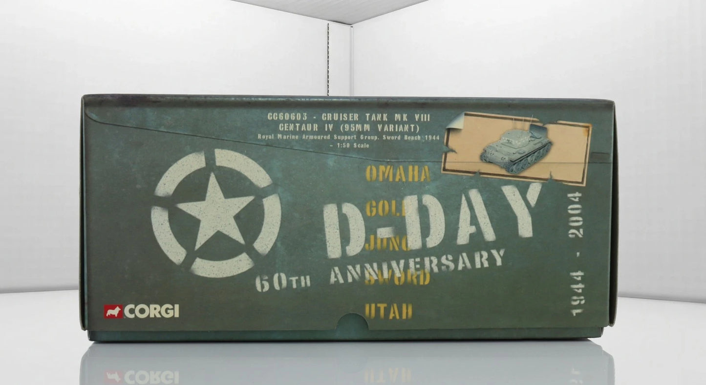 CORGI CENTAUR IV CRUISER TANK MK VIII ROYAL MARINES SWORD BEACH NORMANDY FRANCE D-DAY JUNE 6TH 1944