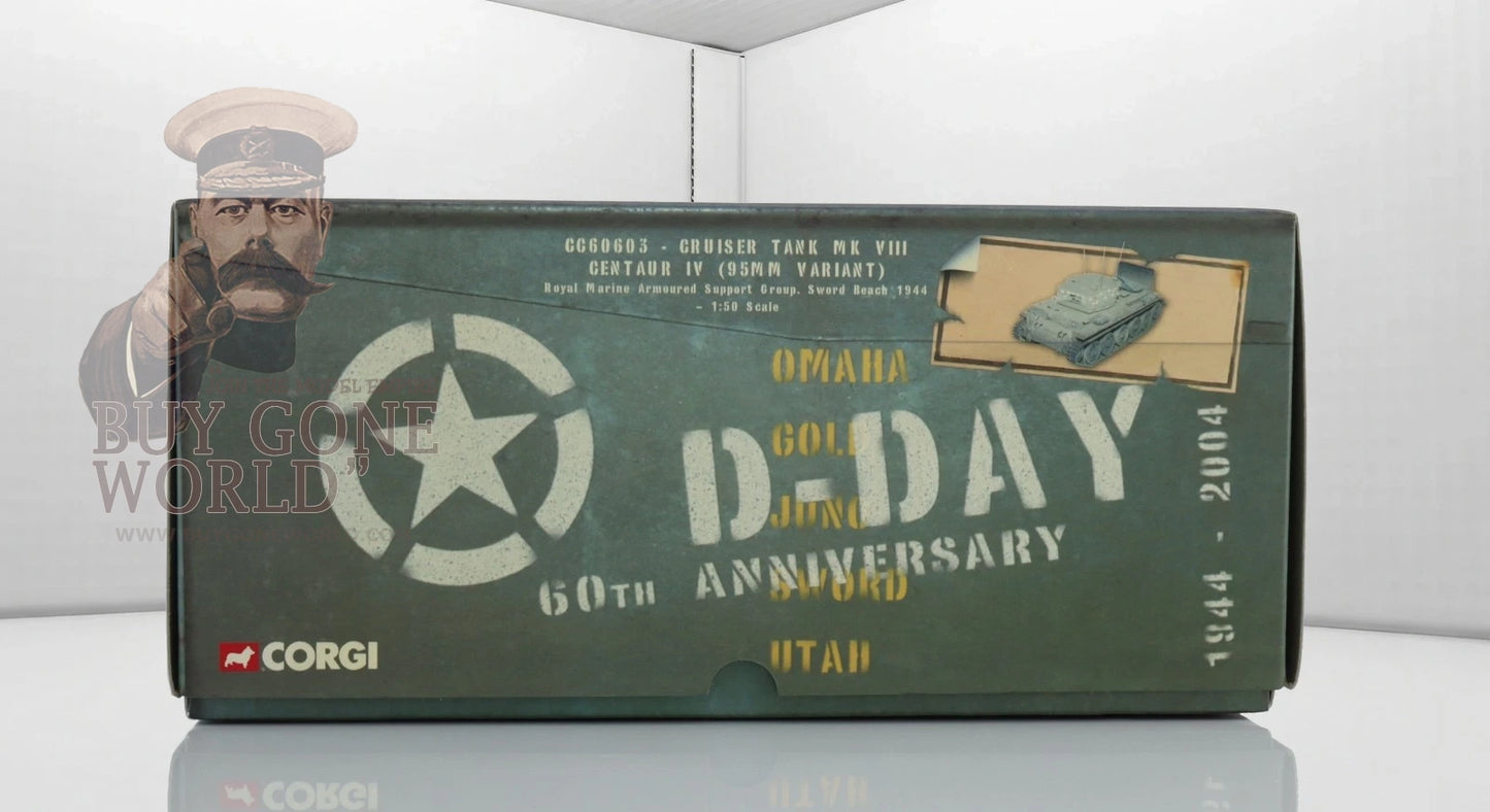 CORGI CENTAUR IV CRUISER TANK MK VIII ROYAL MARINES SWORD BEACH NORMANDY FRANCE D-DAY JUNE 6TH 1944