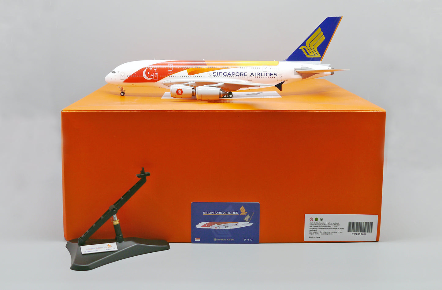 JC WINGS A380-800 SINGAPORE AIRLINES "50 YEAR OF INDEPENDENCE SG50" REG: 9V-SKJ