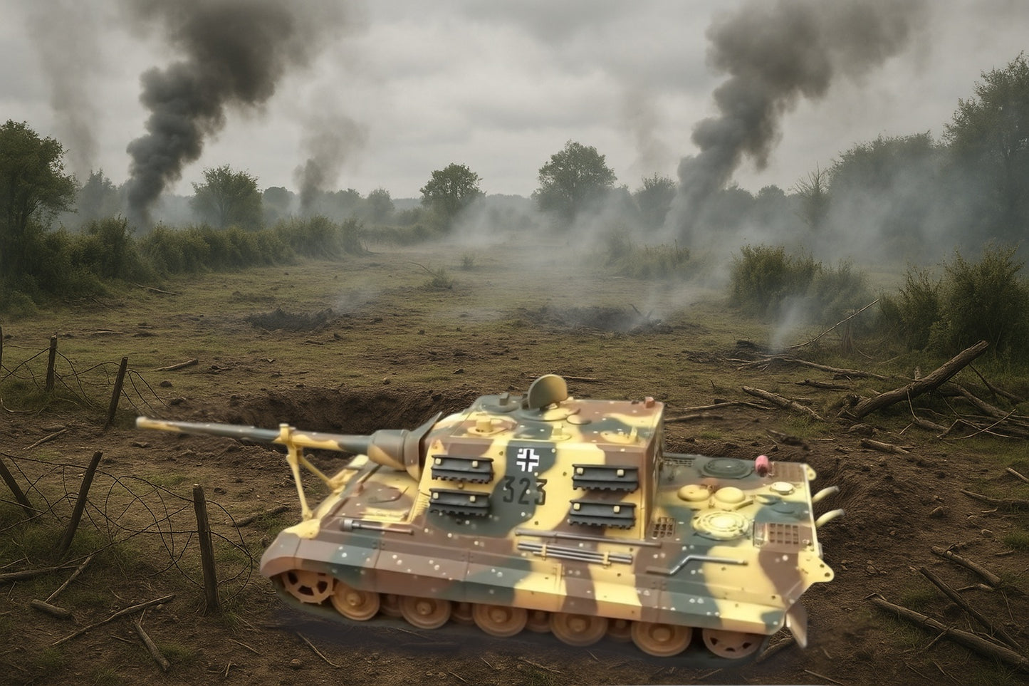 FORCES OF VALOR SD.KFZ.186 JAGDTIGER GERMAN ARMY SPZJGABT 653 323 AUSTRIA 1945