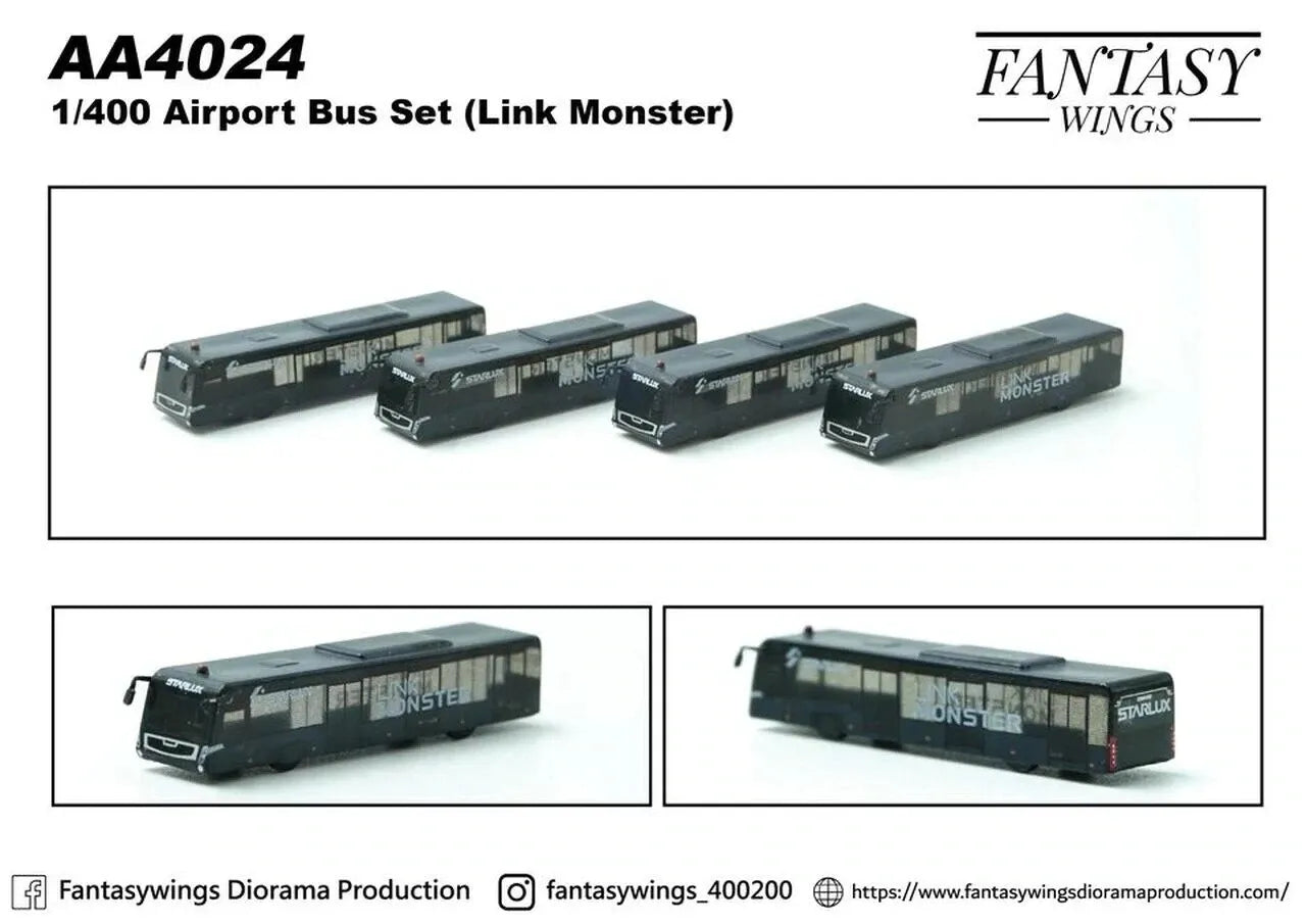 FANTASY WINGS AIRPORT BUS SET OF 4