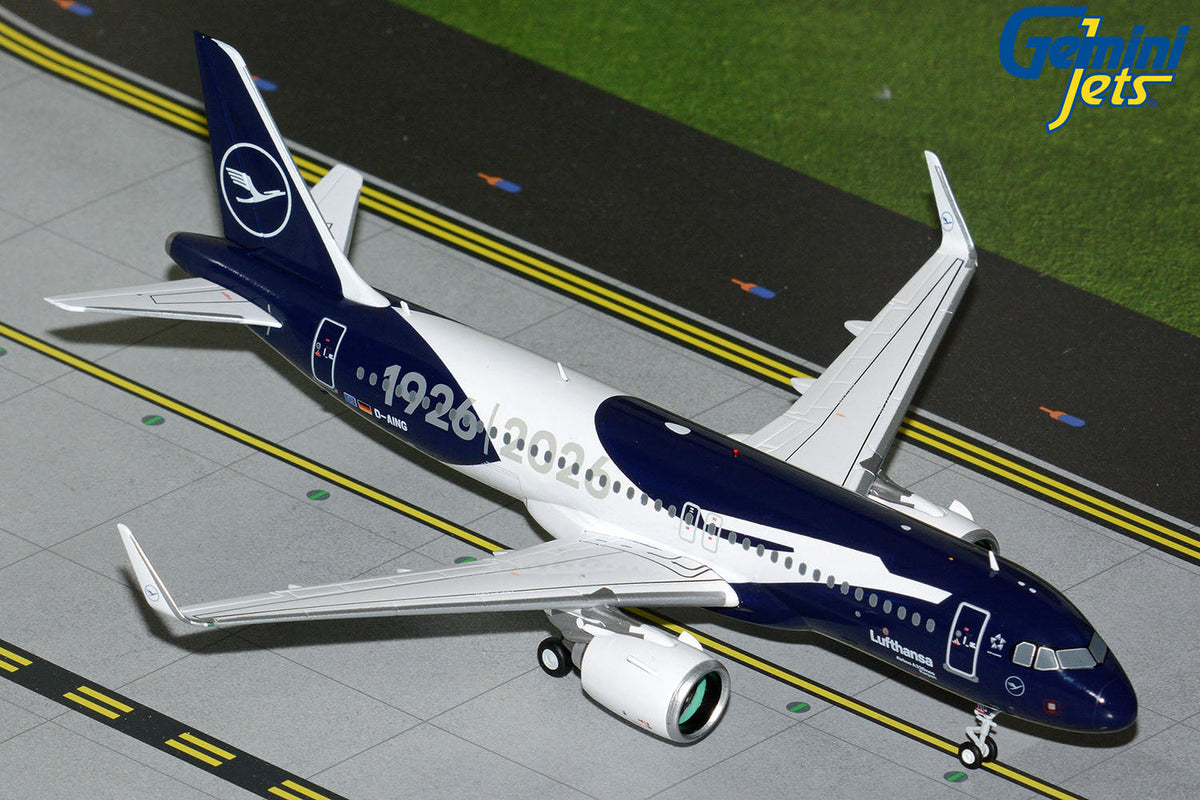 GEMINI JETS A320NEO LUFTHANSA '100 YEARS LIVERY' REG: D-AING
