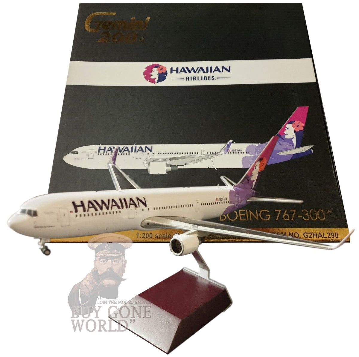 GEMINI JETS B767-300 HAWAIIAN AIRLINES REG: N581HA