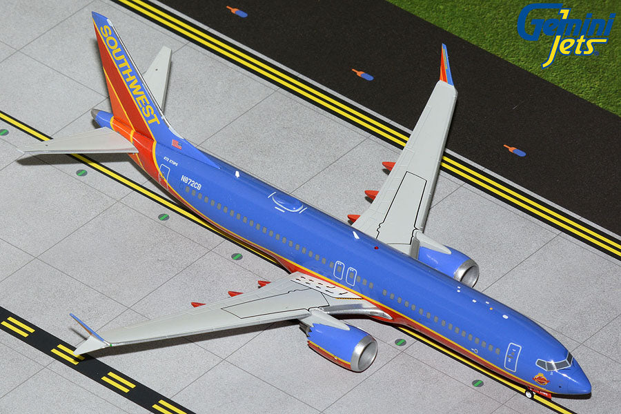GEMINI JETS B737 MAX 8 SOUTHWEST AIRLINES "CANYON BLUE LIVERY" REG: N872CB