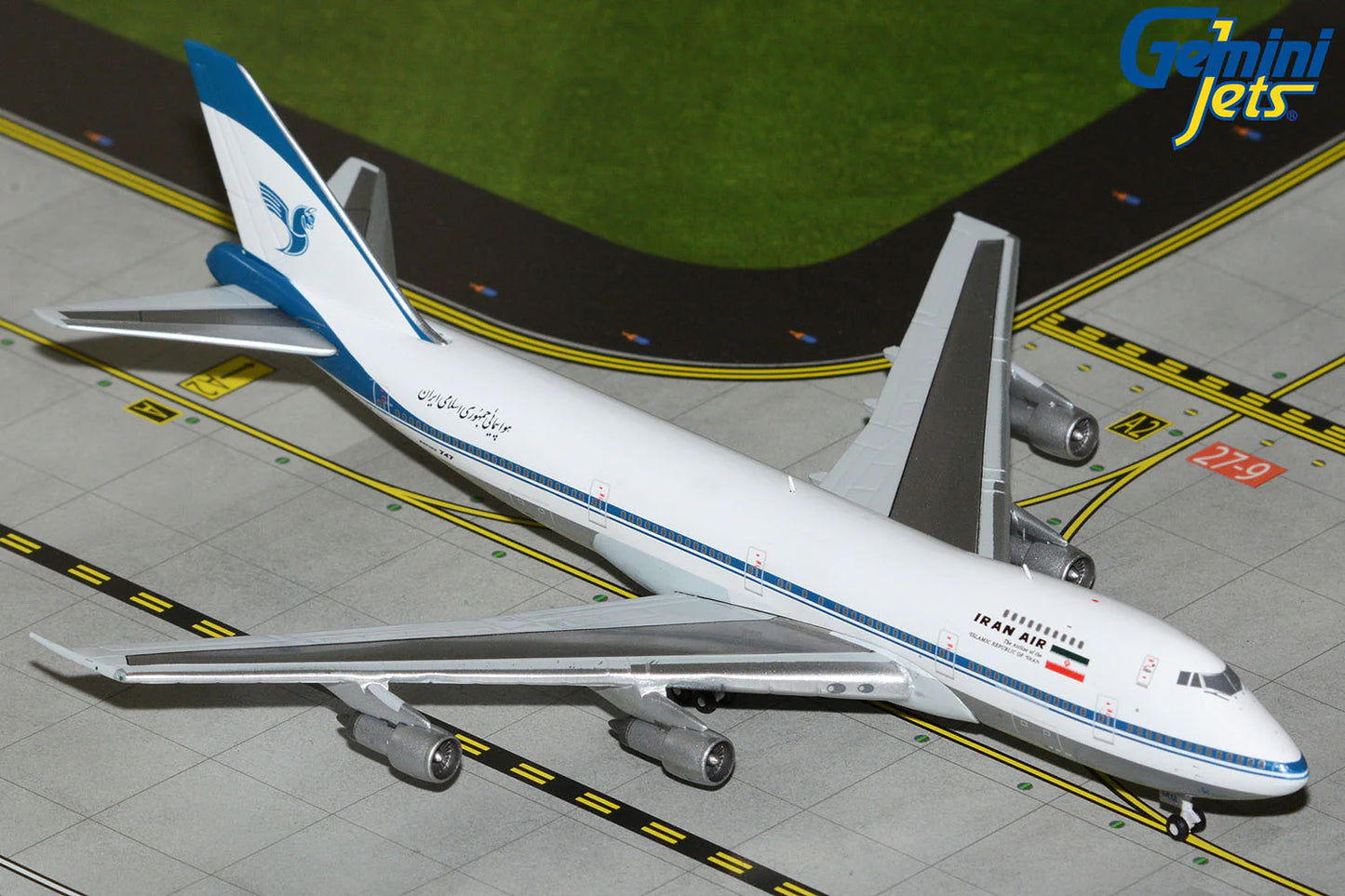 GEMINI JETS B747-100B IRAN AIR (POLISHED BELLY) REG: EP-IAM
