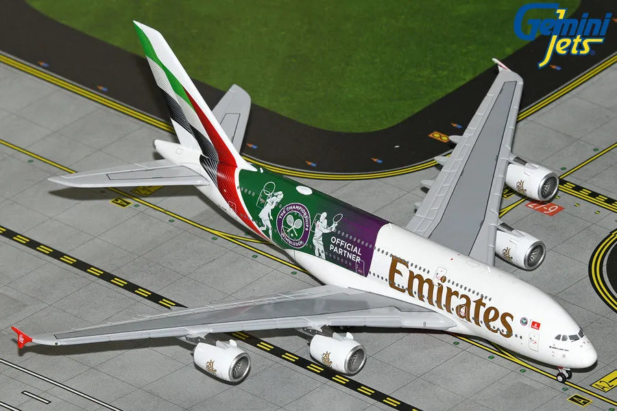 GEMINI JETS A380 EMIRATES "WIMBLEDON 2024" REG: A6-EOE