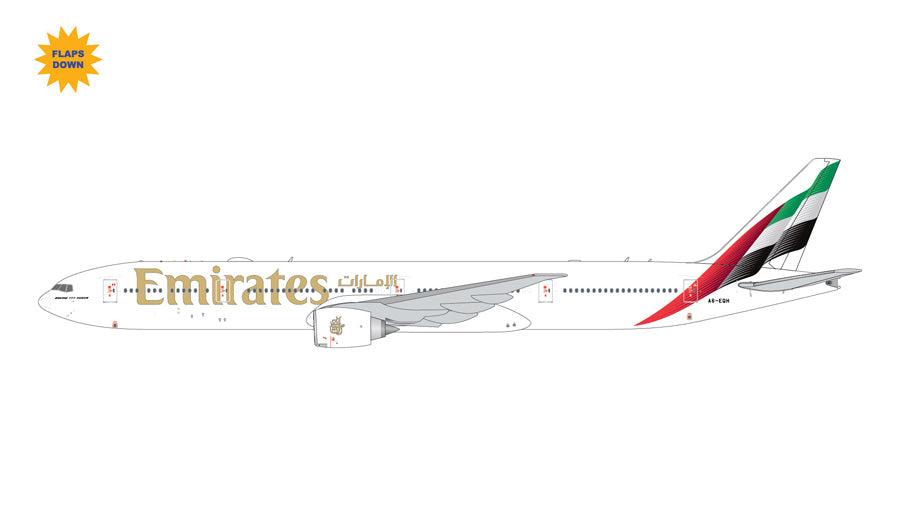 GEMINI JETS B777-300ER EMIRATES (FLAPS DOWN) REG: A6-EQH