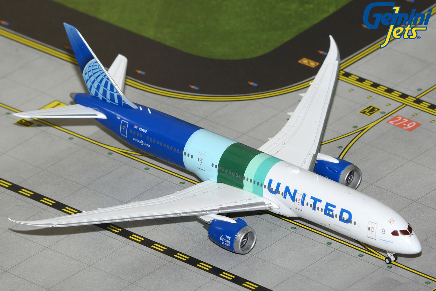 GEMINI JETS B787-9 UNITED AIRLINES "THE FUTURE IS SAF" REG: N24988