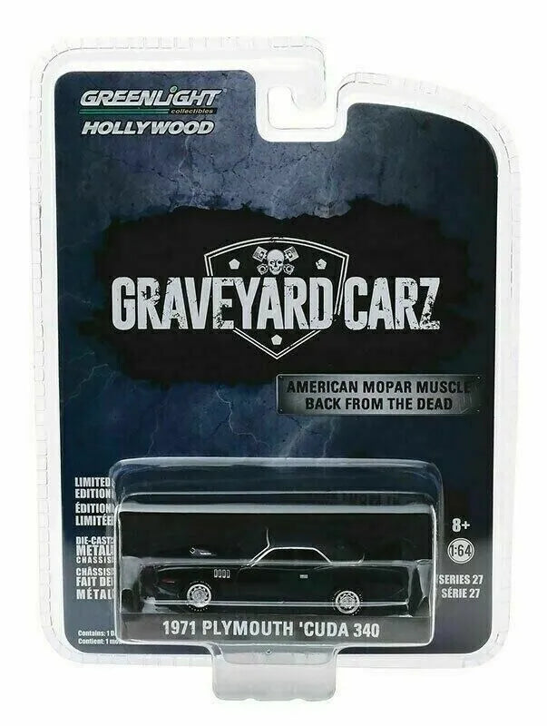 GREENLIGHT 1971 PLYMOUTH 'CUDA 340 (PHANTASM 'CUDA)