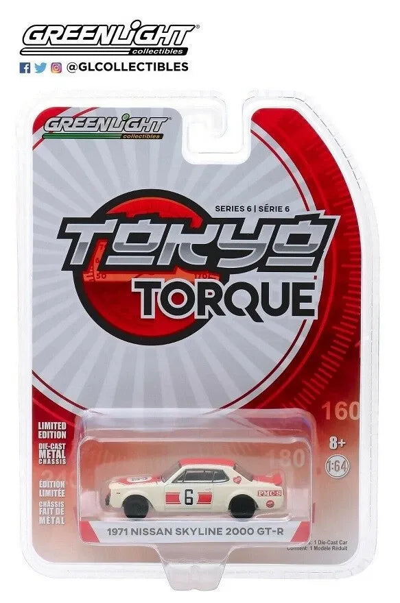 GREENLIGHT 1971 NISSAN SKYLINE 2000 GT-R NO.6
