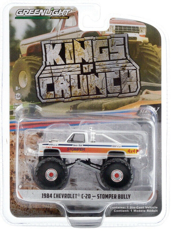 GREENLIGHT 1984 CHEVY C-20 MONSTER TRUCK STOMPER BULLY SOLID PACK