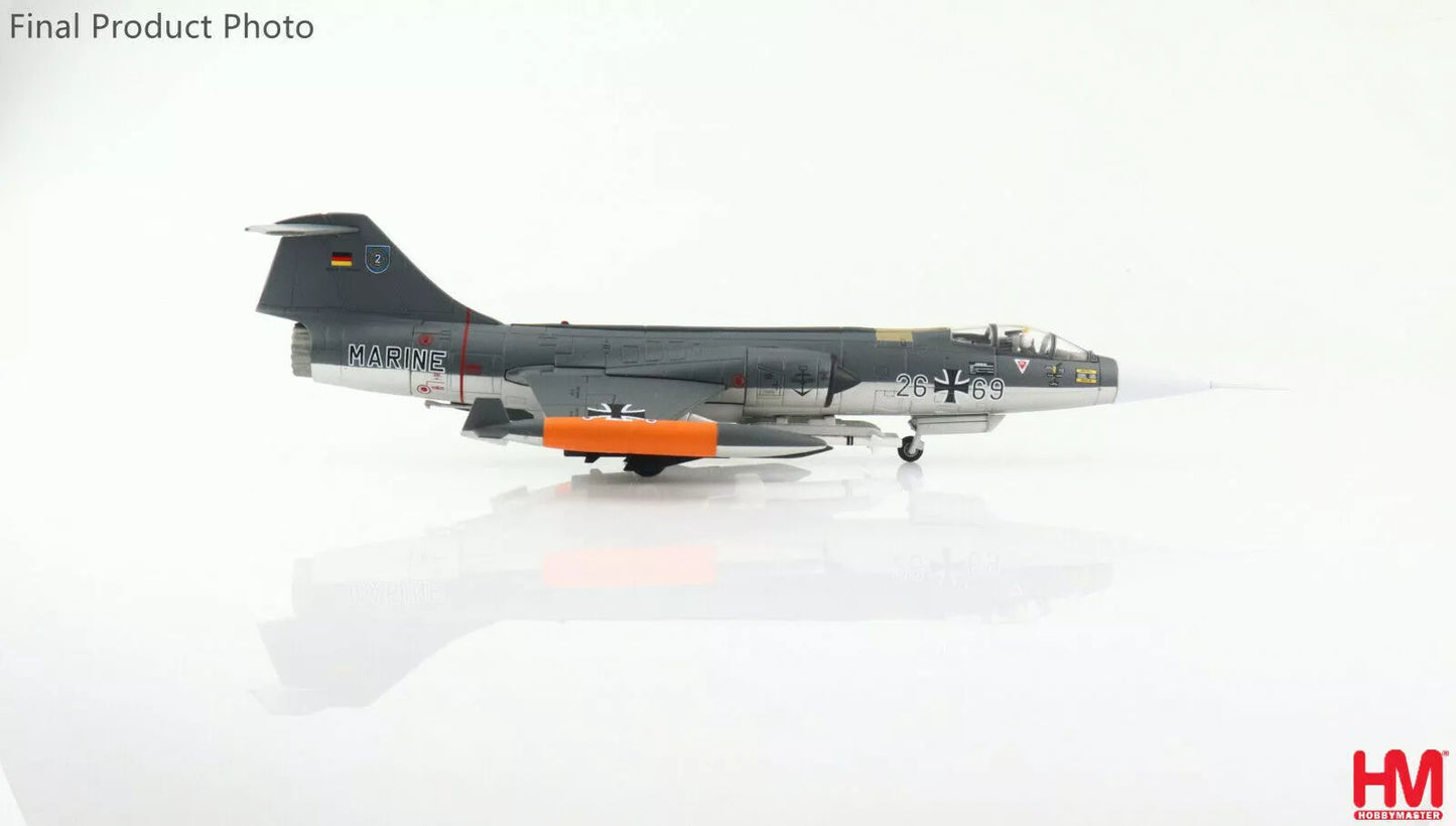 HOBBY MASTER F-104G STARFIGHTER GERMAN NAVY MFG 2 26+69 MARINEFLIEGER 1985