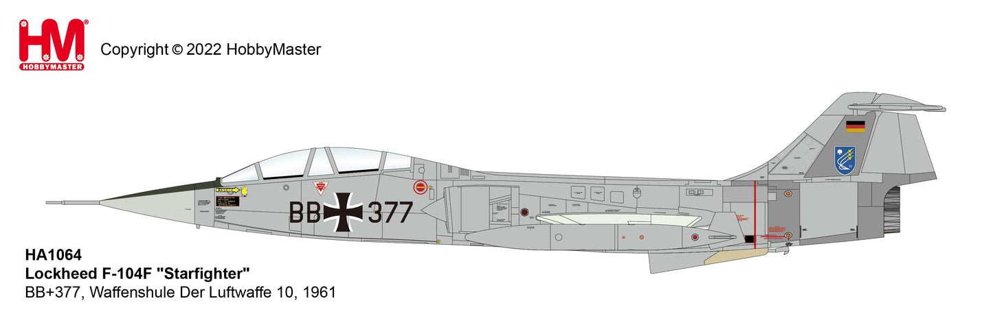 HOBBY MASTER F-104F WAFFENSHULE DER LUFTWAFFE 10 1961