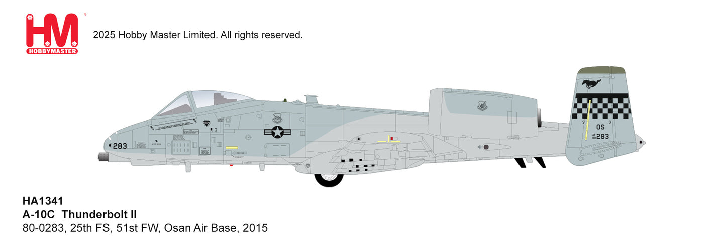 HOBBY MASTER A-10C THUNDERBOLT II 80-0283 25TH FS 51ST FW OSAN AIR BASE 2015