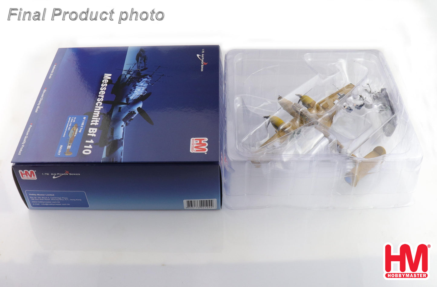 HOBBY MASTER BF-110E-2 LUFTWAFFE 7./ZG 26 3U+AR ITALY 1941