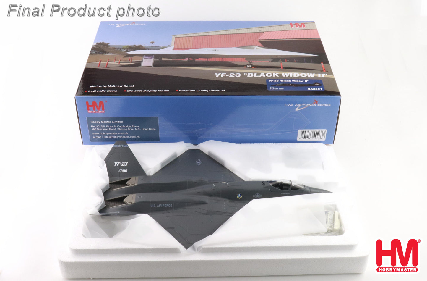 HOBBY MASTER YF-23 "BLACK WIDOW" II PAV-1 87-0800 1990