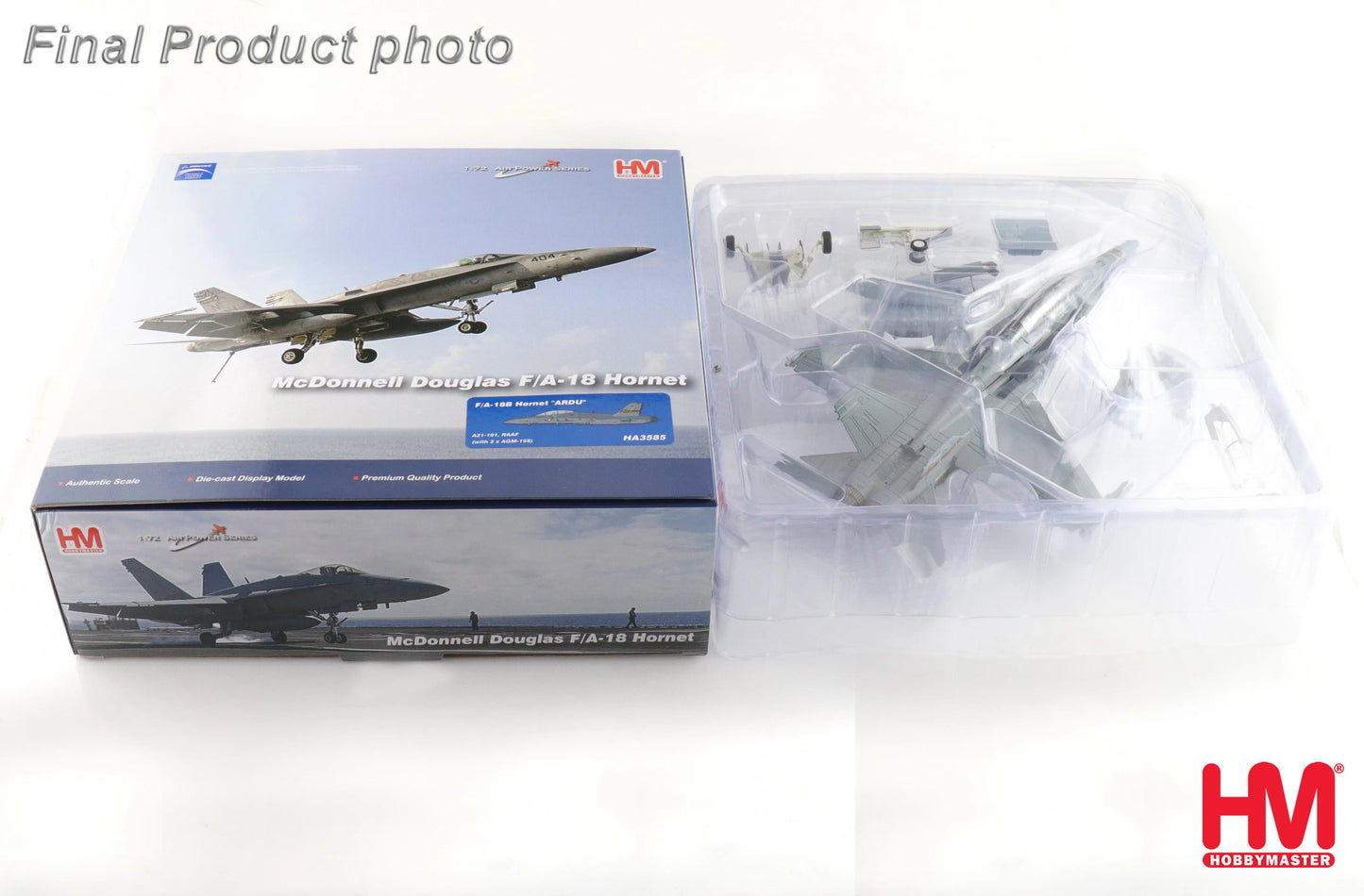 HOBBY MASTER F/A-18B HORNET "ARDU" A21-101 RAAF (WITH 2 X AGM-158)