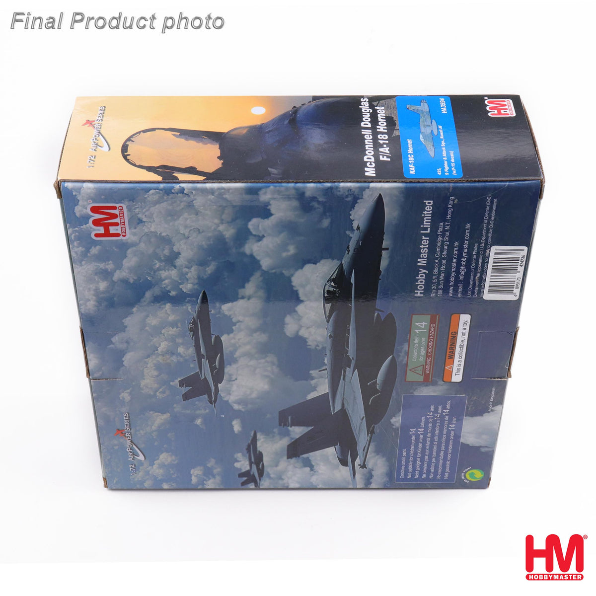 HOBBY MASTER KAF-18C HORNET KUWAIT AIR FORCE 425 9 FIGHTER & ATTACK SQN (W/F-15 DECALS)