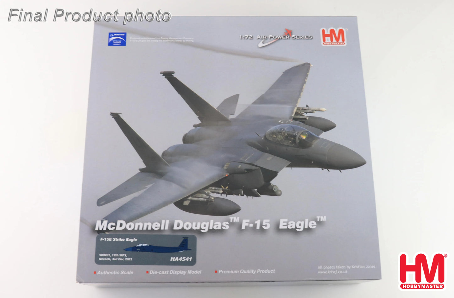 HOBBY MASTER F-15E STRIKE EAGLE 900261 17TH WPS NEVADA 2021