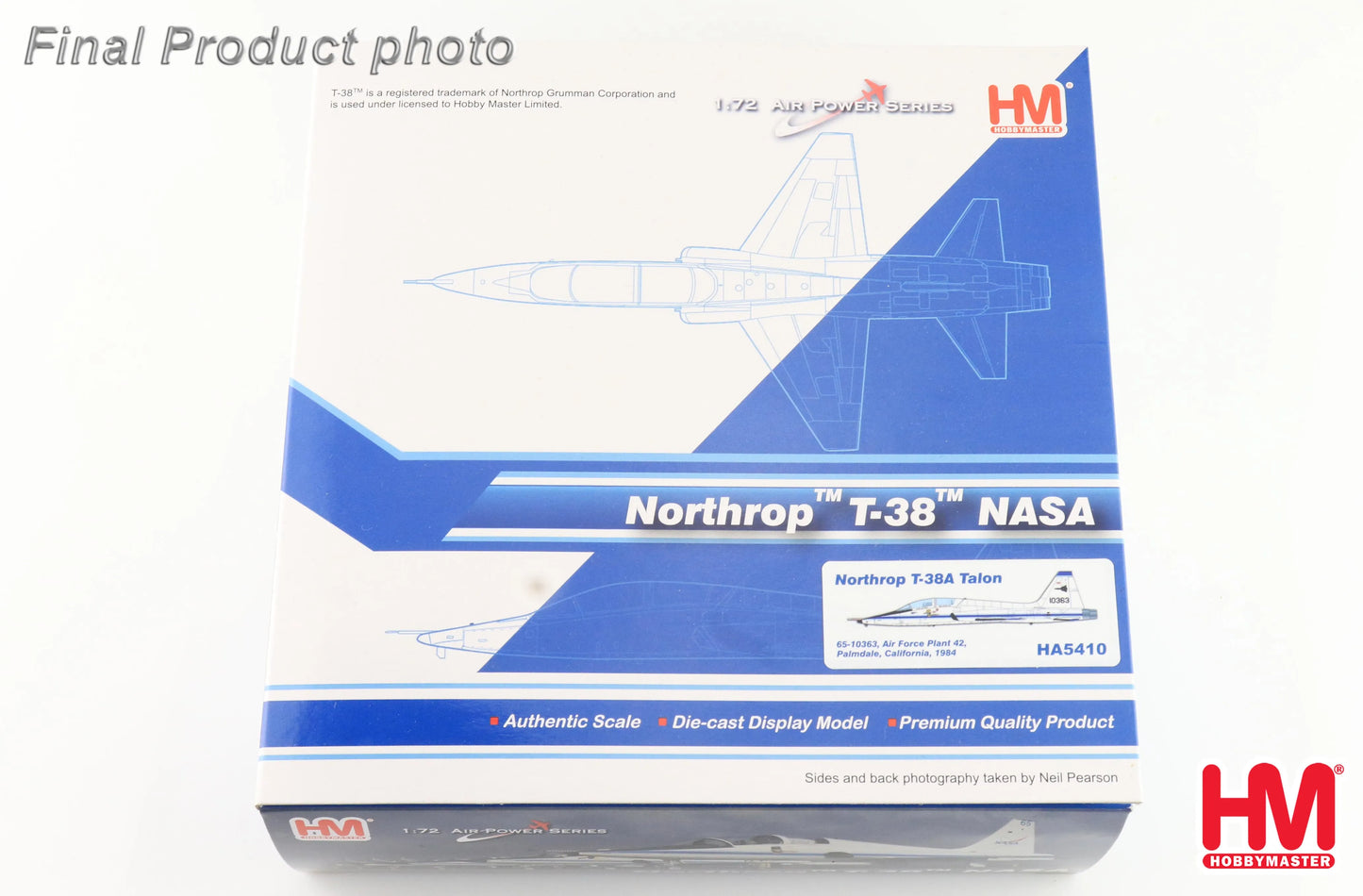 HOBBY MASTER T-38A TALON 65-10363 AIR FORCE PLANT 42 PALMDALE CALIFORNIA 1984