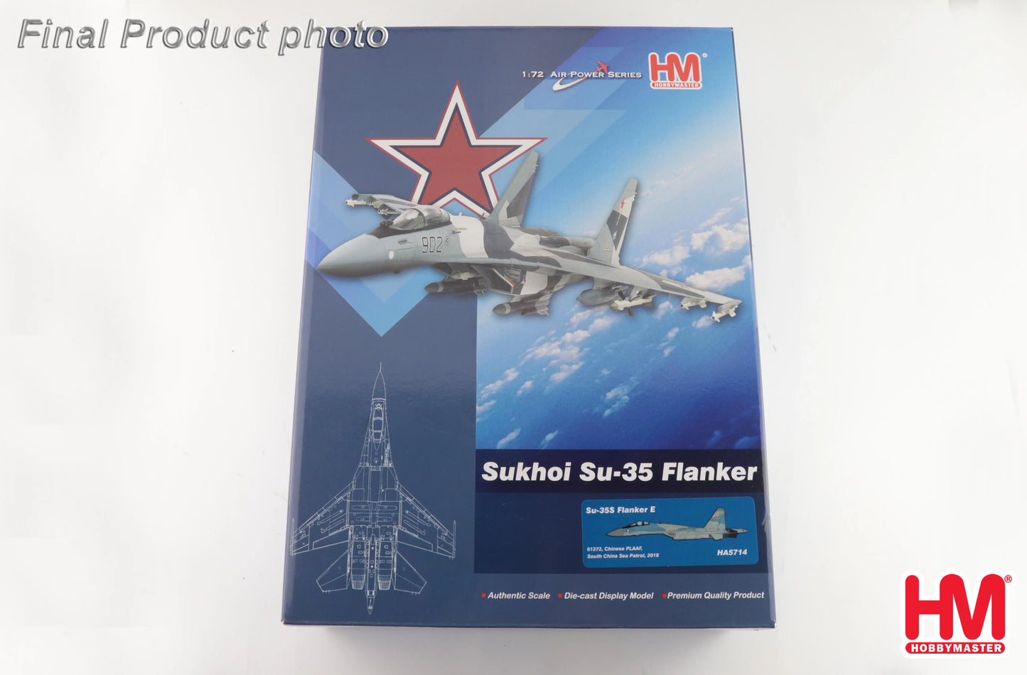 HOBBY MASTER SU-35S FLANKER E61272 CHINESE PLAAF 2018