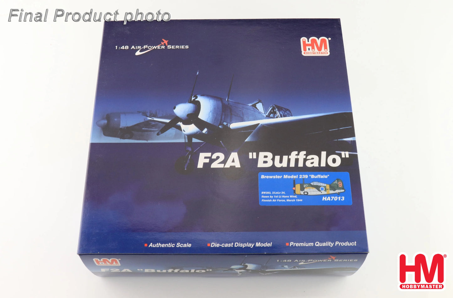 HOBBY MASTER F2A BUFFALO FINNISH AIR FORCE LT HANS WIND MARCH 1944