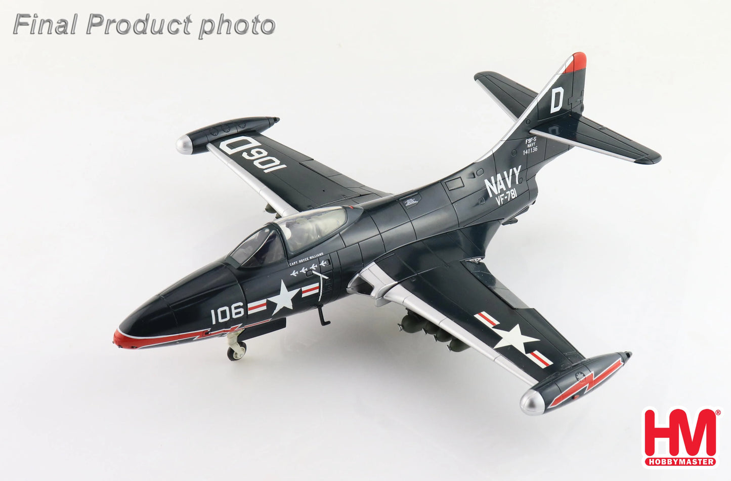 HOBBY MASTER GRUMMAN F9F-5 ROYCE WILLIAMS "ACTION SPEAK LOUDER THAN MEDALS"
