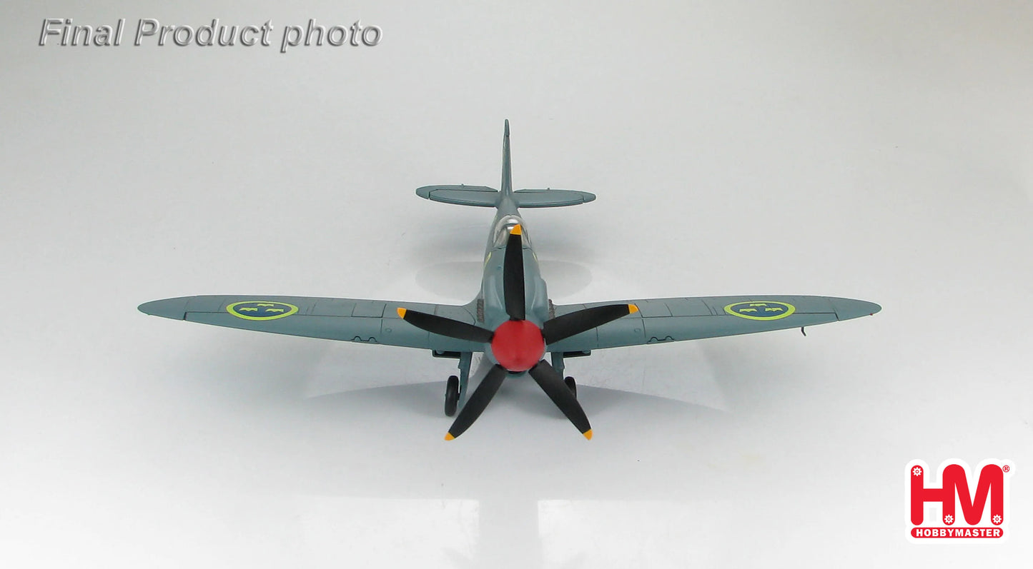 HOBBY MASTER SUPERMARINE SPITFIRE PR.MK XIX SWEDISH AIR FORCE S-31 YELLOW 60