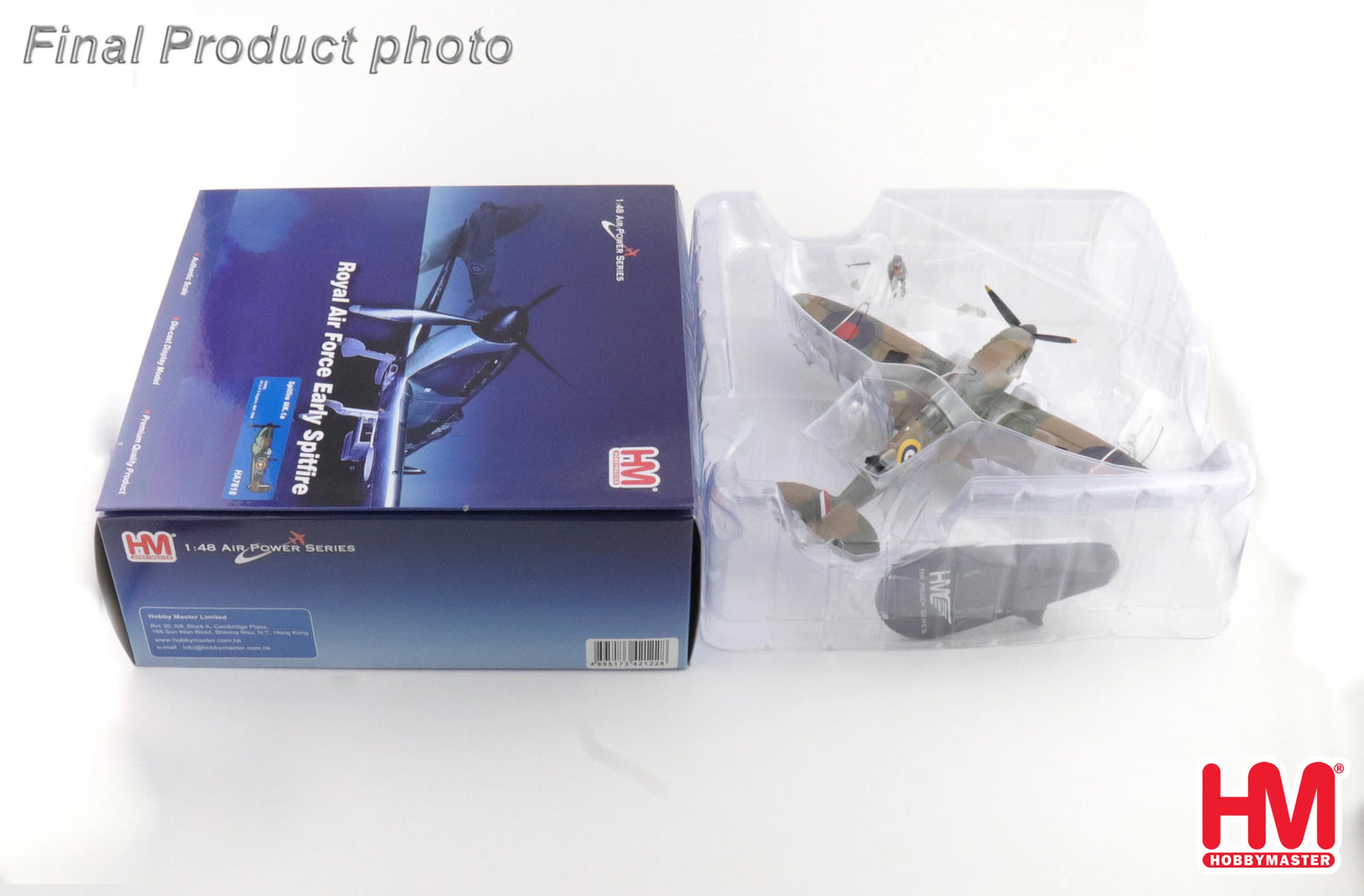 HOBBY MASTER HA7818 1/48 SPITFIRE MK. LA X4009 FLT LT P C HUGHES RAF 1940