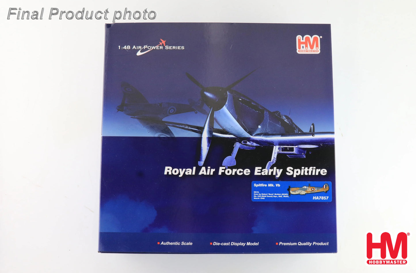 HOBBY MASTER SPITFIRE MK. VB GN-H ROBERT "BUCK" MCNAIR (RCAF) RAF MALTA 1942