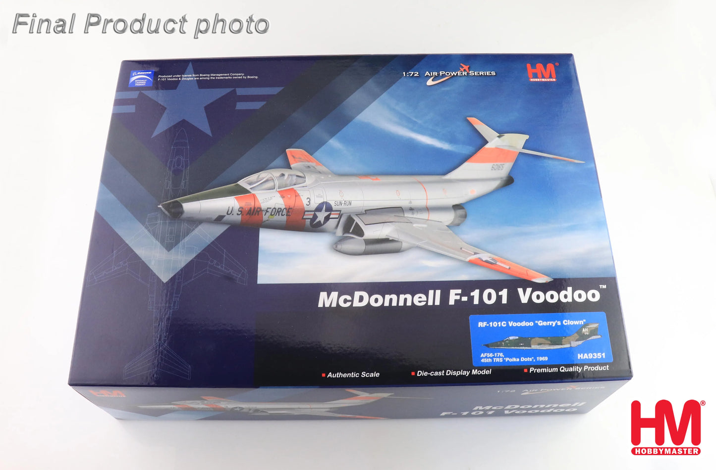 HOBBY MASTER RF-101C VOODOO "GERRYS CLOWN" AF56-176 45TH